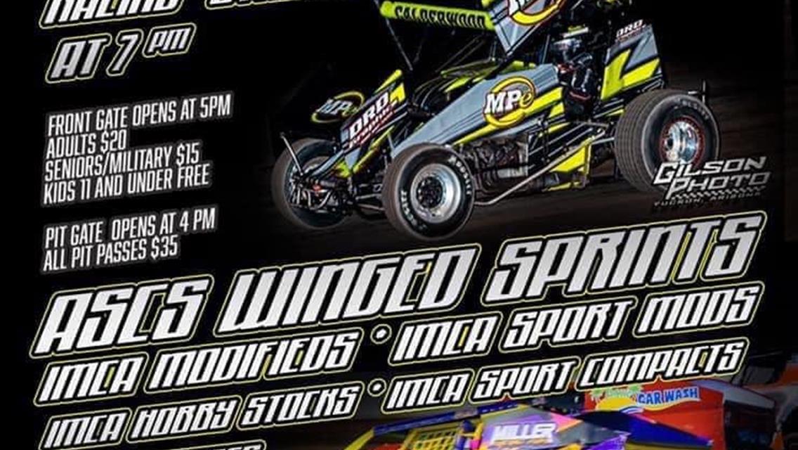 ASCS Southwest Region Back At Cocopah Speedway This Saturday