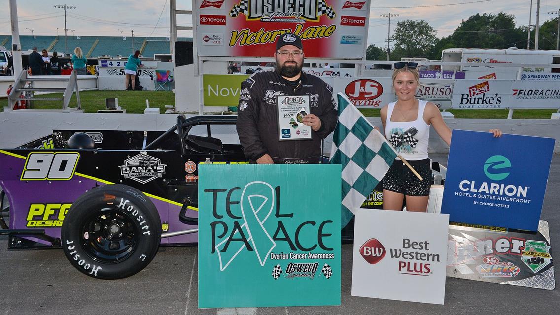 Greg O&#39;Connor Grabs Emotional Victory in Pathfinder Bank SBS Regular Season Finale at Oswego Speedway