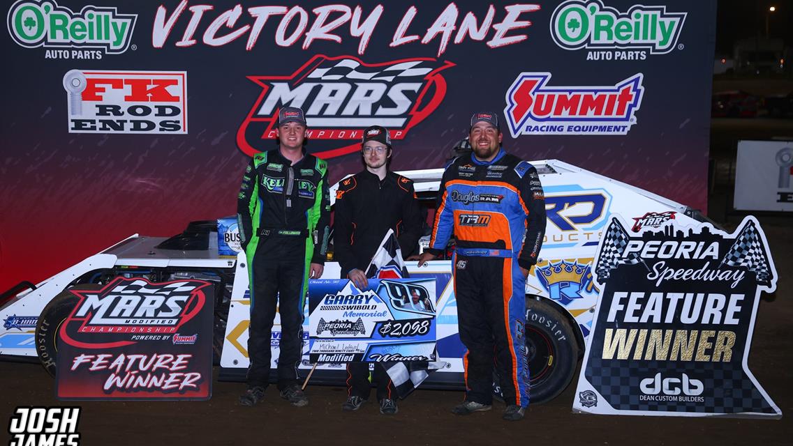 Peoria Speedway (Peoria, IL) – MARS Modified Championship Series – Garry Swibold Memorial – April 26th, 2025. (Josh James Artwork)