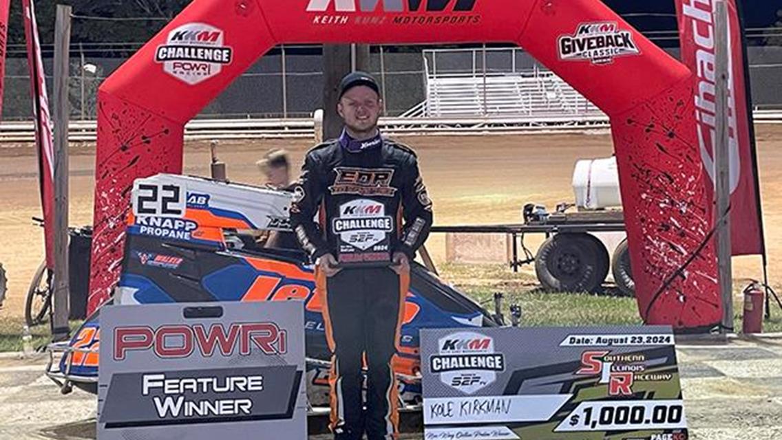 Kole Kirkman Captures POWRi Non-Wing Outlaw Micro KKM Challenge Preliminary Night Two Checkers