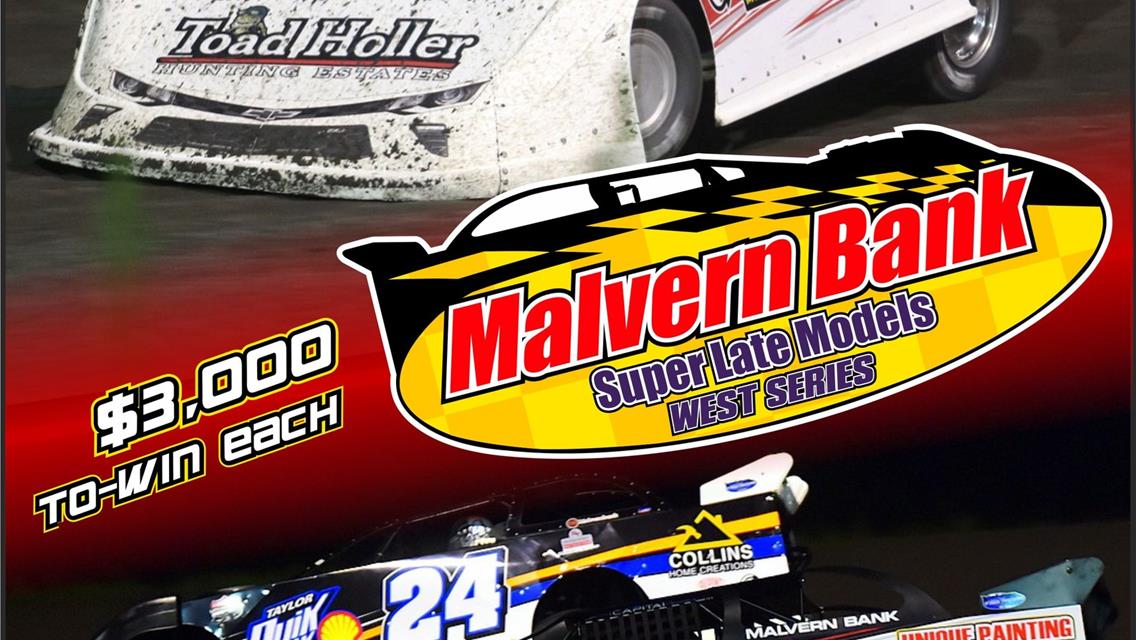 Malvern Bank Late Models at U.S 36 and CMS this weekend