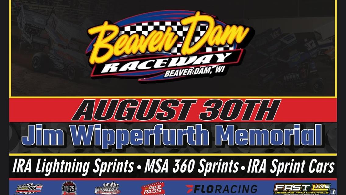 Jim Wipperfurth Memorial- Saturday August 30th!