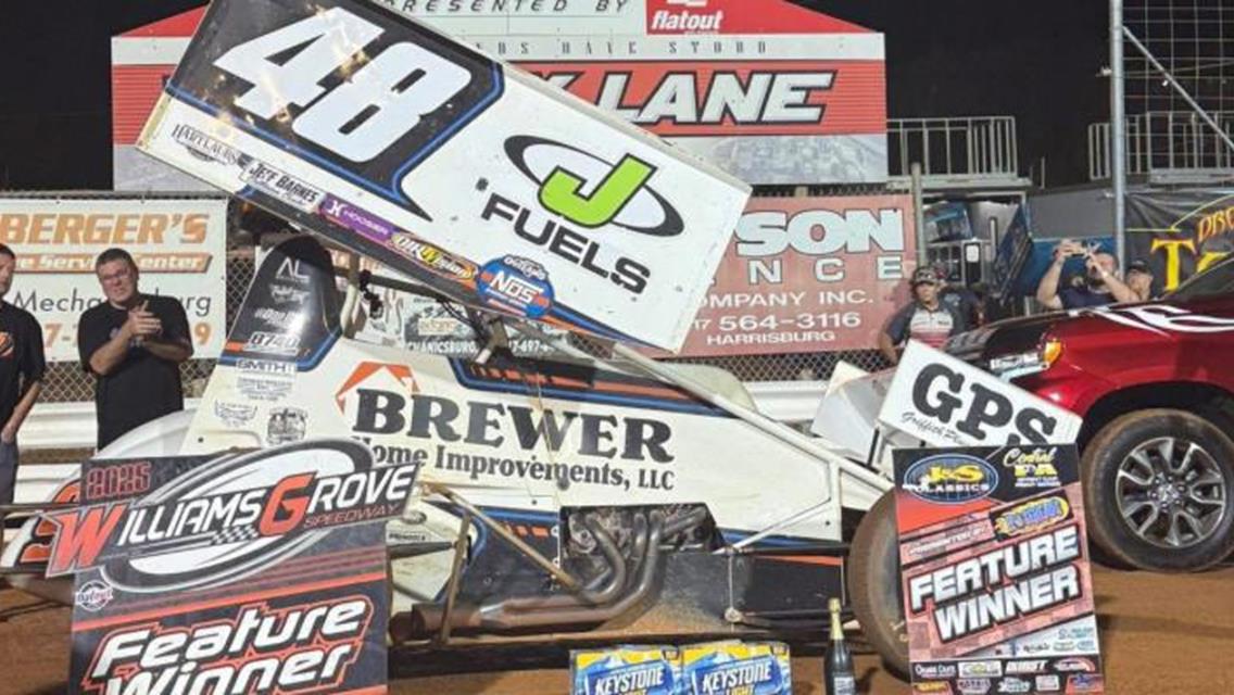 New Winners Hartlaub And Merriman Visit Williams Grove Victory Lane