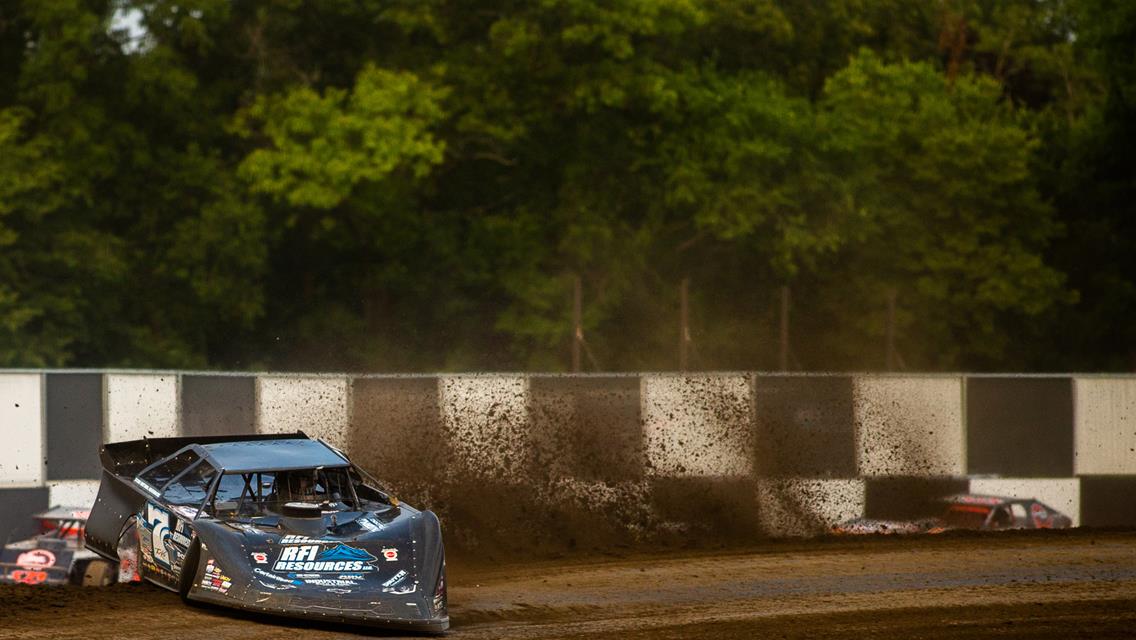 Davenport Speedway (Davenport, IA) – Lucas Oil Late Model Dirt Series – July 10th, 2023. (Heath Lawson photo)