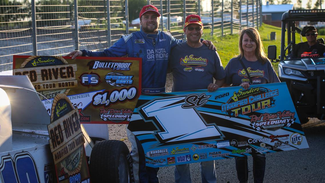 ALL ARNESON: Arneson brothers sweep Modified doubleheader at Red River Valley Speedway