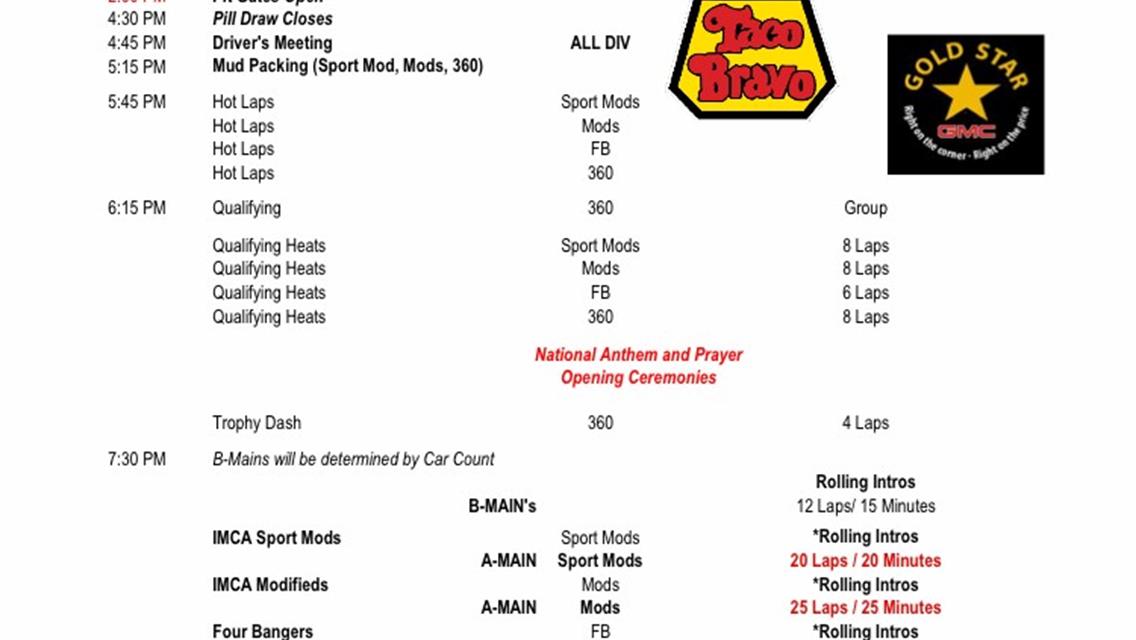 Friday, April 11th Event Schedule