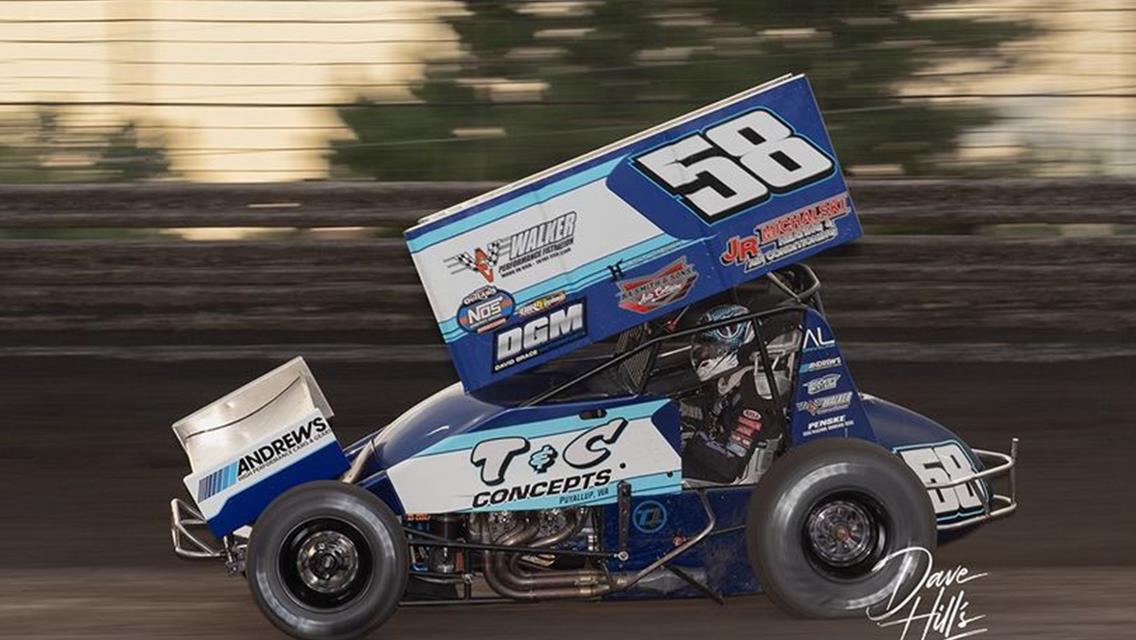 Kaleb Johnson Posts Top Five at Knoxville Raceway During First Race With Aaron Long