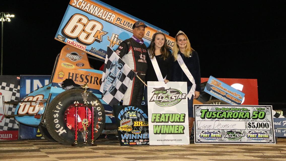 Lance Dewease edges Brian Brown for Night Before The Tuscarora 50 win at Port Royal Speedway