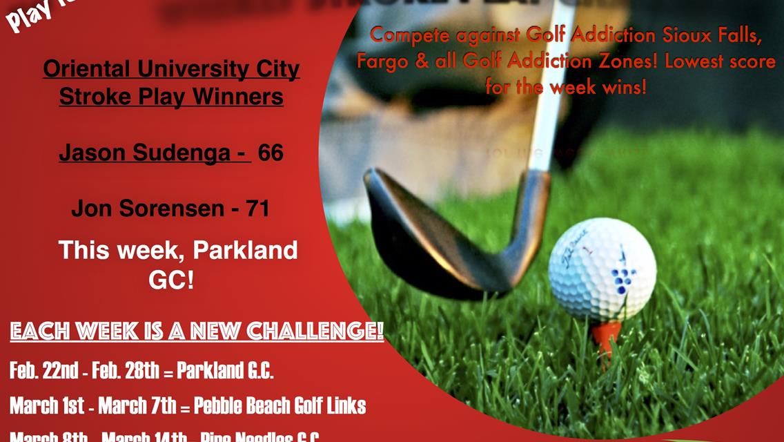 Oriental University City Golf Course Stroke Play Winners!