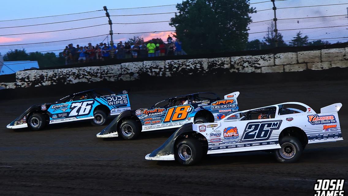 Fairbury Speedway (Fairbury, IL) – World of Outlaws Real American Beer Late Model Series – Prairie Dirt Classic – July 25th-26th, 2025. (Josh James Artwork)