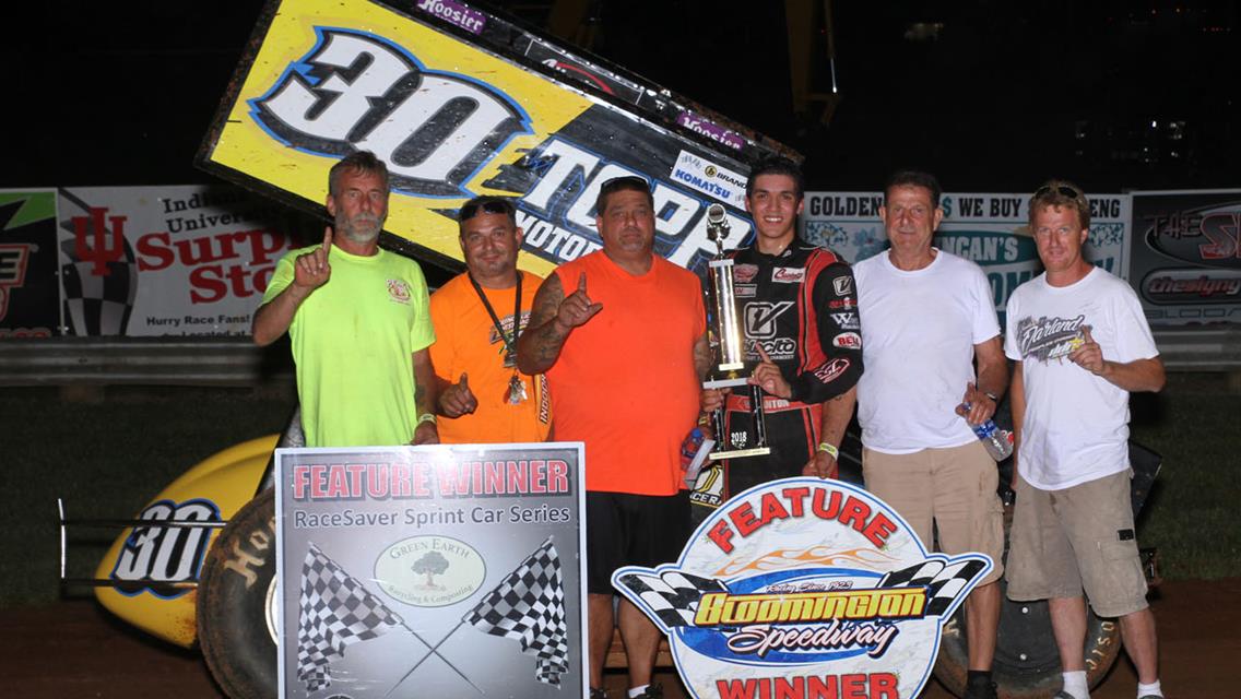 Jordan Kinser Leads Bloomington Victors, Hernandez, Hehman and Caruthers