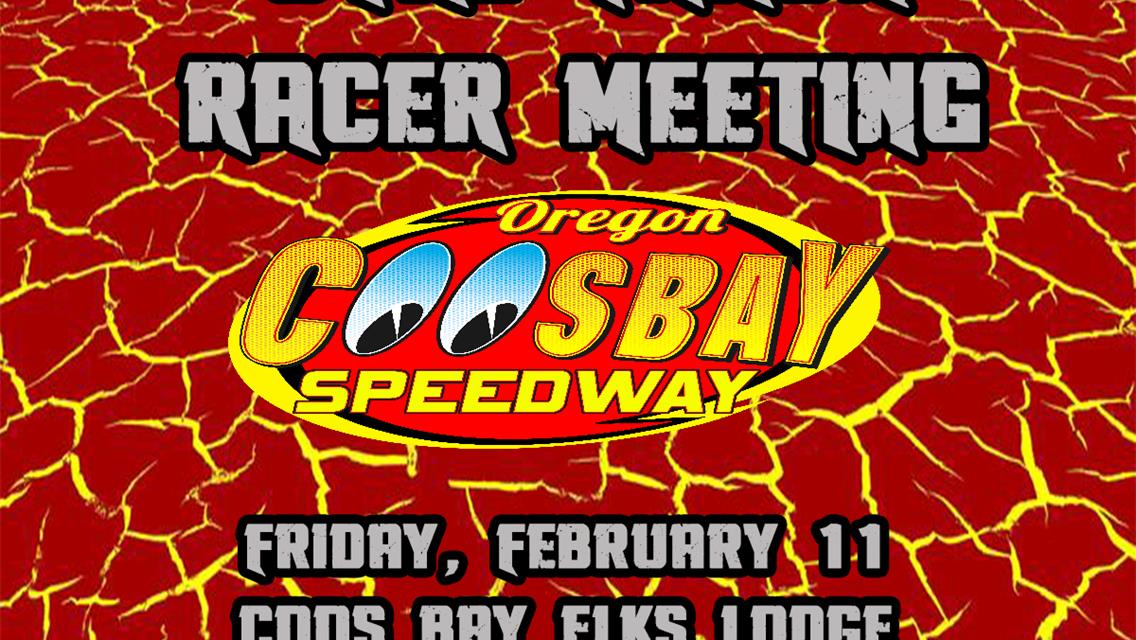 Oval Track Racer Meeting Date Set