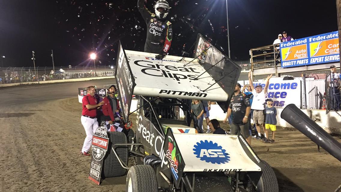 Pittman celebrates first Outlaws win of 2017