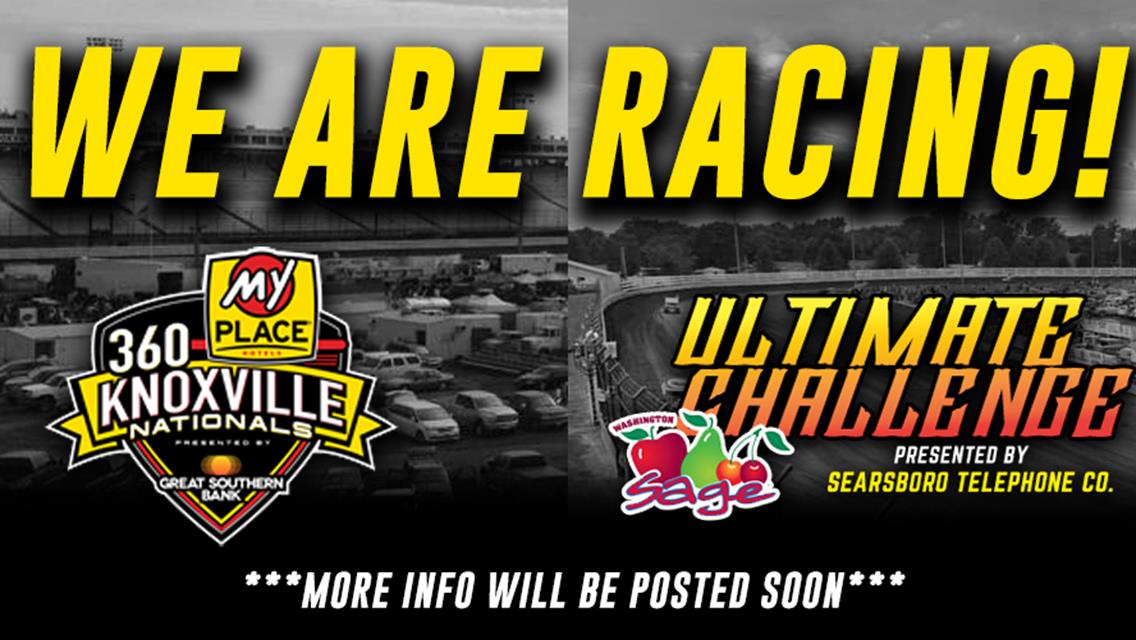 UPDATE: Knoxville 360 Nationals and Ultimate ASCS Challenge At Southern Iowa Speedway Are Still On!