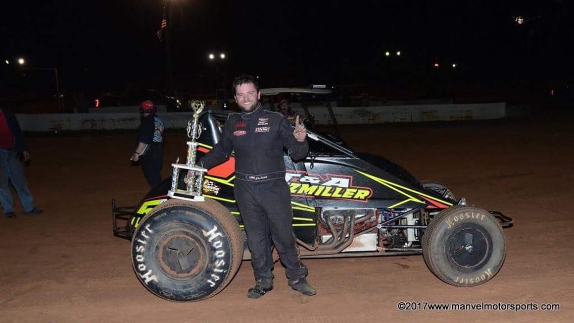 RICKETTS SCORES ELITE WIN AT 105 SPEEDWAY