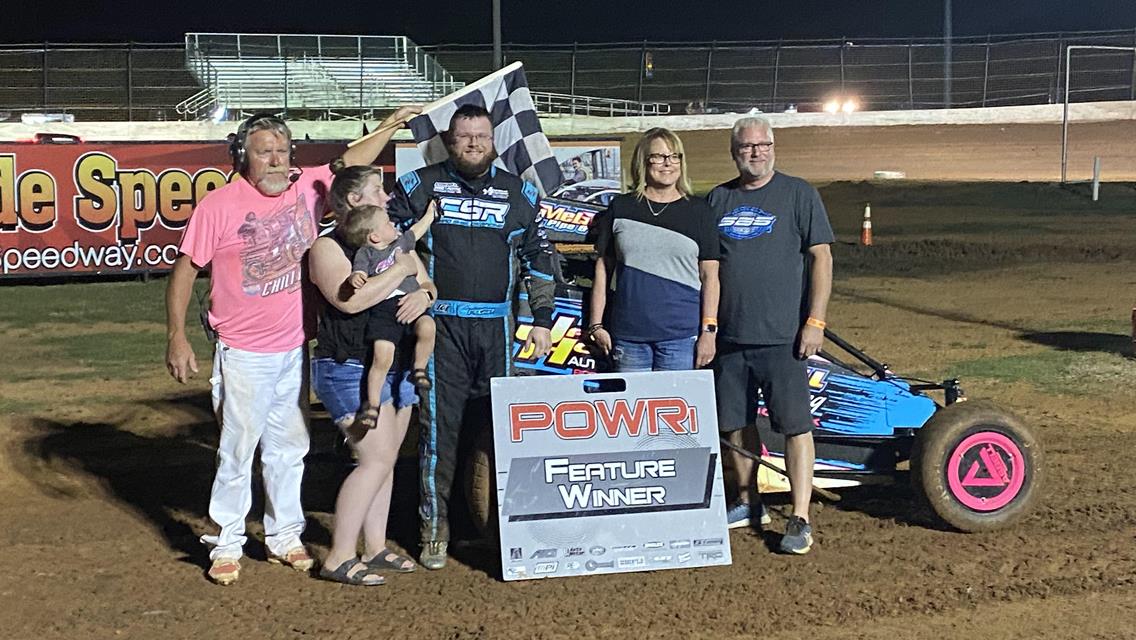 Andrew Felker Attains Victory with POWRi West Midget League at I-44 Riverside