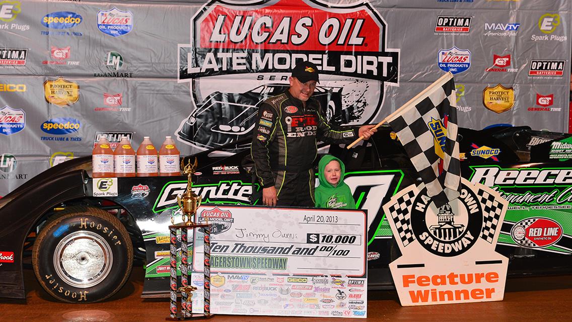 Jimmy Owens Wins Lucas Oil Late Model Dirt Series Event at Hagerstown Speedway