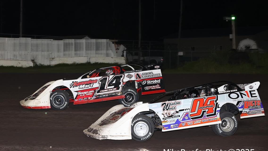 Adams County Speedway (Corning, IA) – Malvern Bank West Series – Gail &amp; Karen Hampel Memorial – June 28th, 2025. (Mike Ruefer Photo)