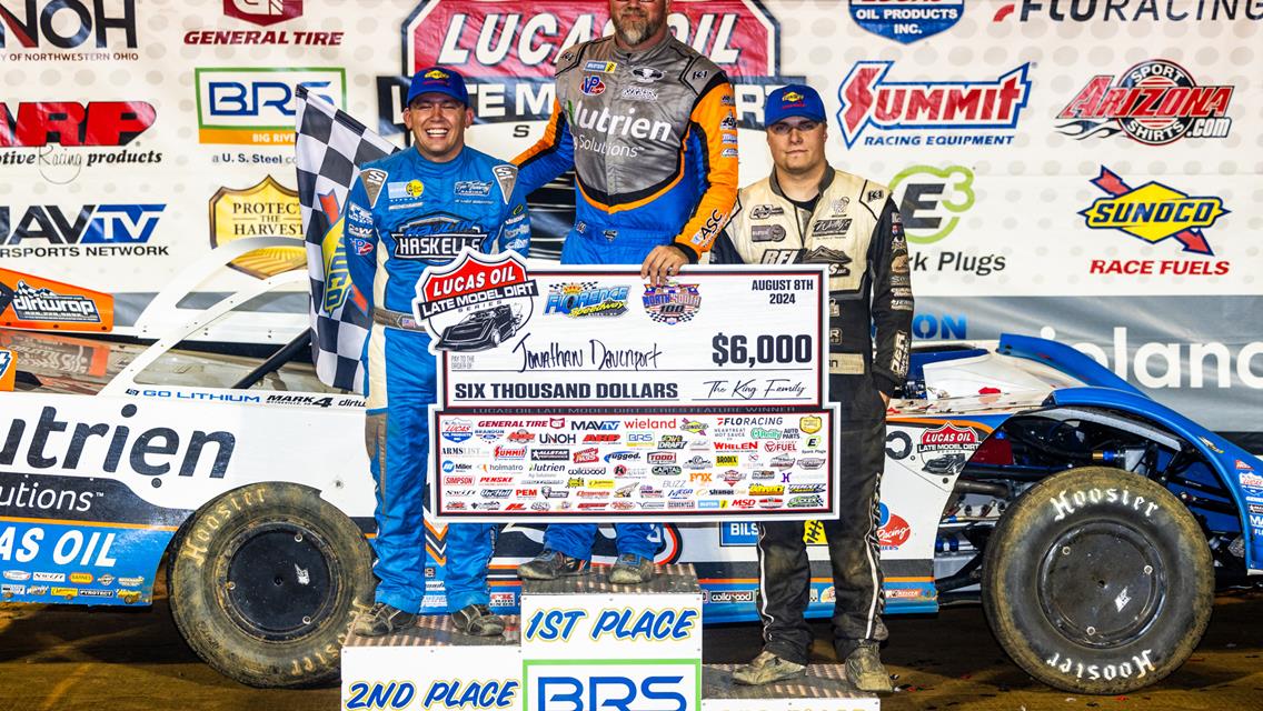 Florence Speedway (Walton, KY) – Lucas Oil Late Model Dirt Series – North/South 100 – August 8th-10th, 2024. (Heath Lawson Photo)