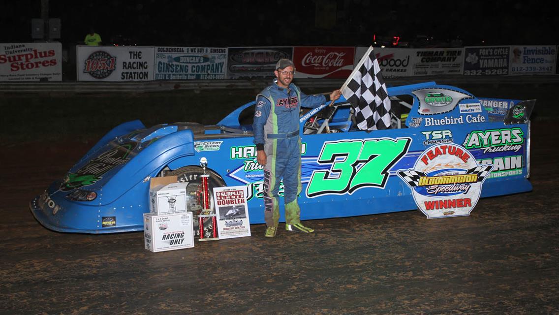 Cummins Captures Second Sprint Car Feature Victory at Bloomington Speedway