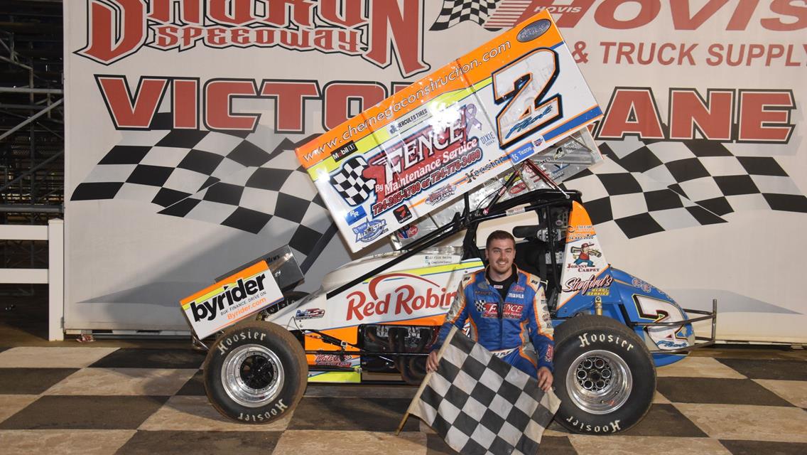 AJ FLICK NOW 3-FOR-3 AT SHARON AFTER THRILLING 410 SPRINT WIN; WILL THOMAS DOUBLES UP IN STOCKS &amp; ECONO MODS; BEN EASLER IS 1ST RUSH MOD REPEAT WINNER