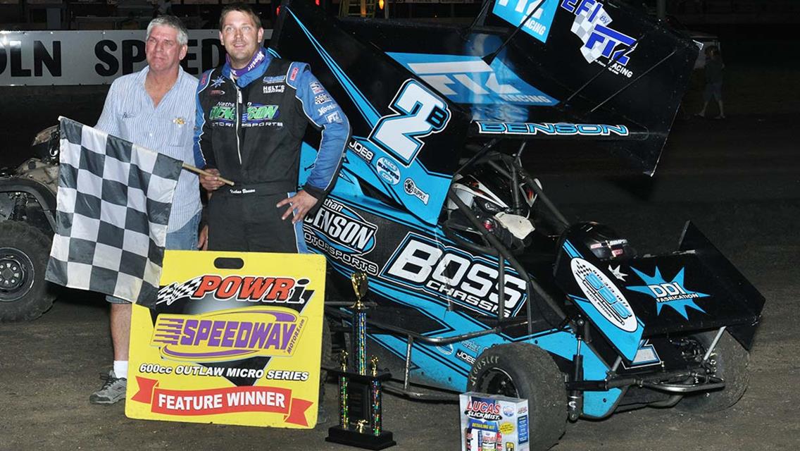 Benson Collects Victory Number 20 at Lincoln Speedway