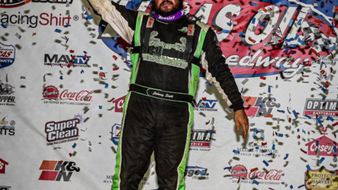 Johnny Scott shines, hangs on late to capture 16th annual CMH Diamond Nationals at Lucas Oil Speedway