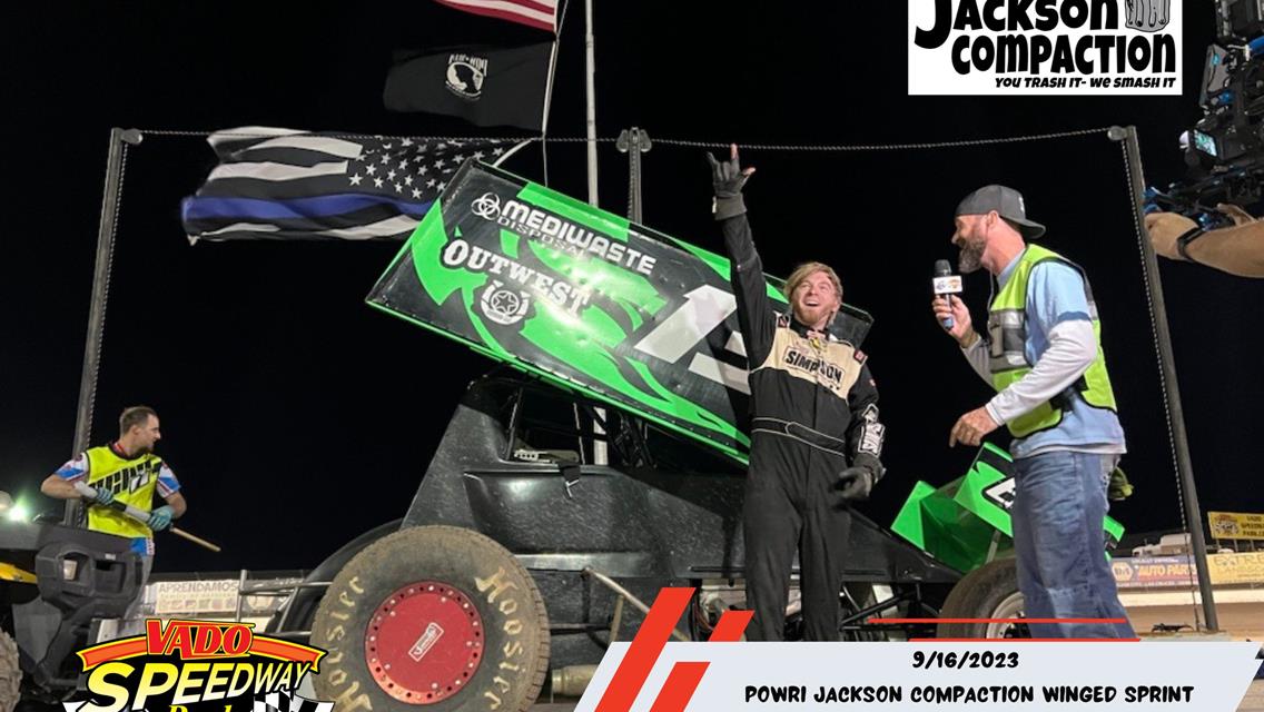 Dylan Harris Delivers in Jackson Compaction POWRi Vado 305 Sprint Feature Win