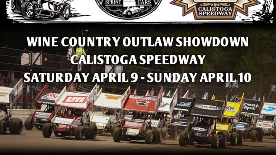 WoO Calistoga Speeday April 9-10 Get Your Tickets Now!