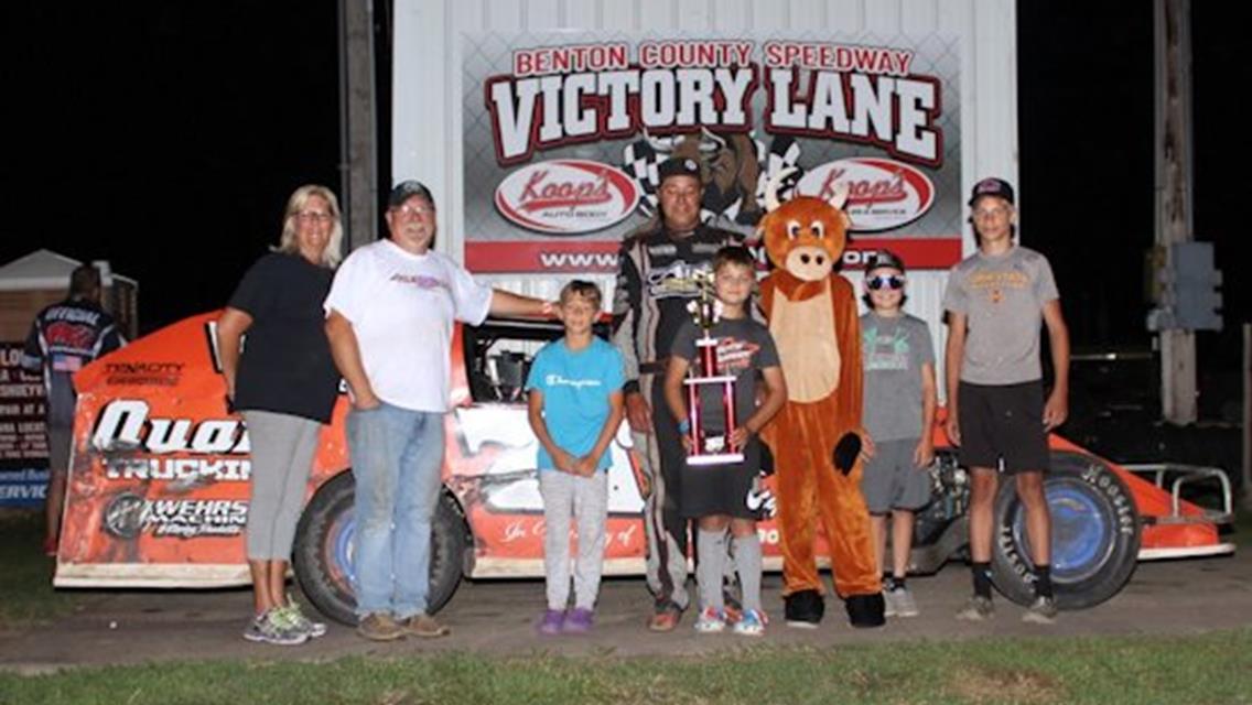 Cordes, Grady sweep championship night honors at Benton County Speedway