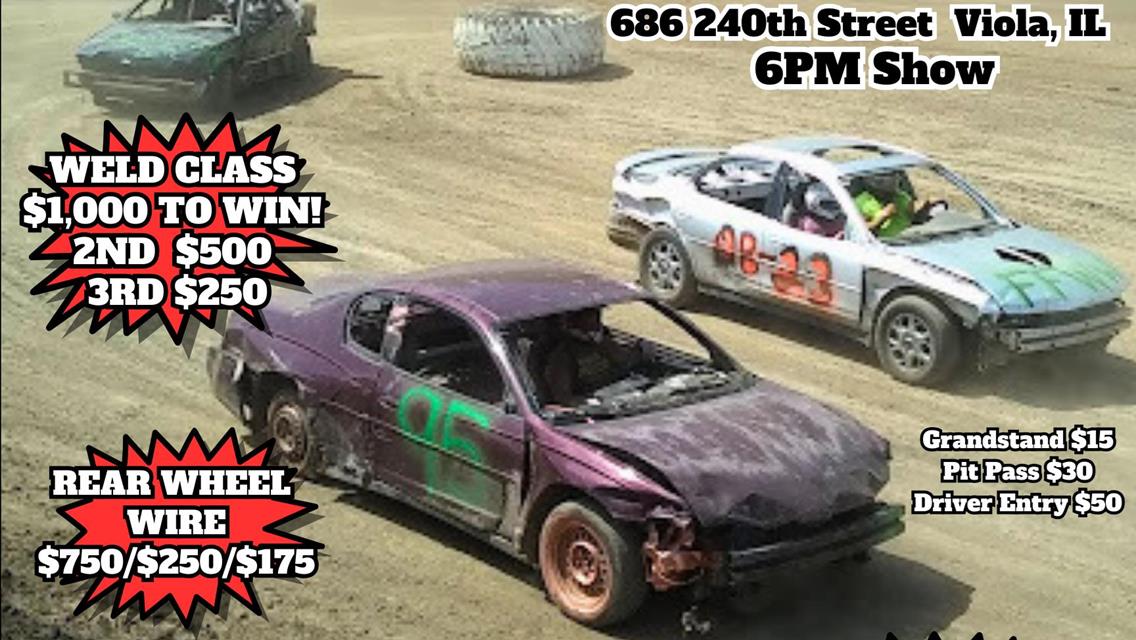 Backroad Burnout Figure 8 Derby to be held at Viola Boyz Backroad Speedway! To Pre-Register your car for the race and race info click below