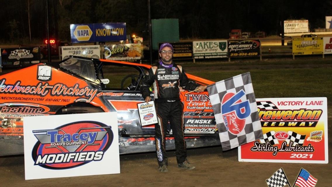 Mike Maresca Wins First Ever Brewerton Speedway Modified Feature