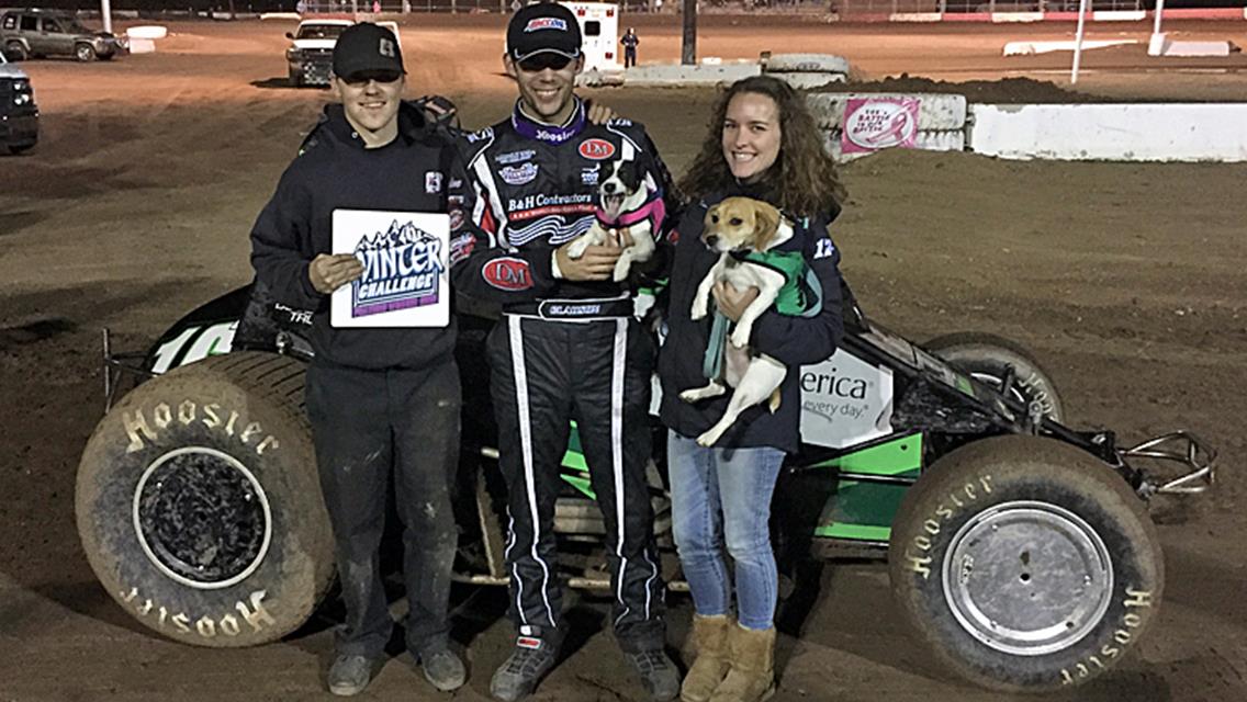 Clauson Opens Winter Challenge in Victory Lane