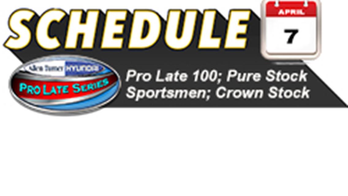 Schedule Set For Allen Turner Hyundai Pro Late Model 100 on April 7th
