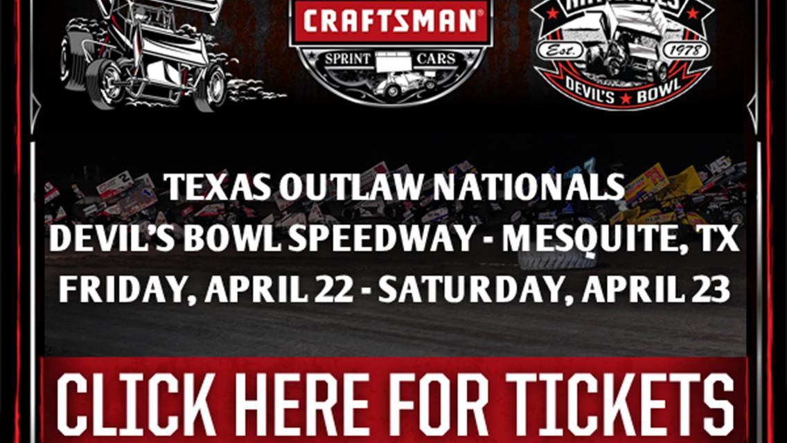 WoO Devil&#39;s Bowl Speedway April 22-23 Get Your Tickets Now!