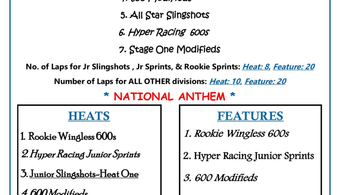 Junior Slingshots Rising Star Series Race #1 - ALL Divisions Racing