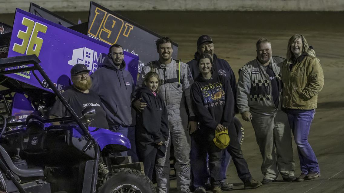 Alex Peck wins the Midget track Championshp, Burman, Sweatman also win