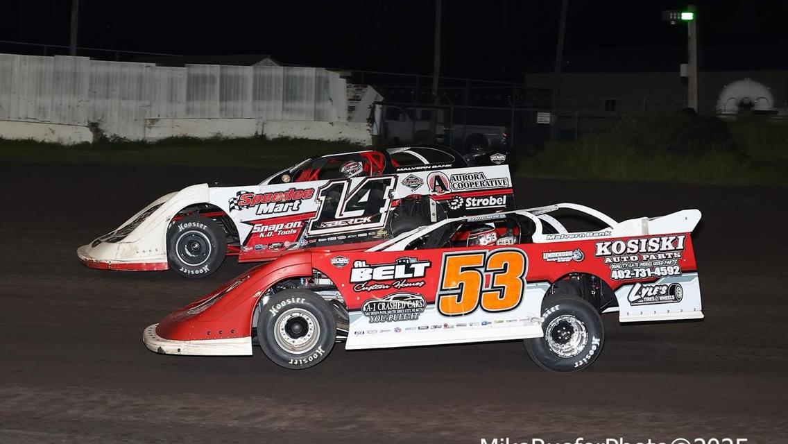 Adams County Speedway (Corning, IA) – Malvern Bank West Series – Gail &amp; Karen Hampel Memorial – June 28th, 2025. (Mike Ruefer Photo)
