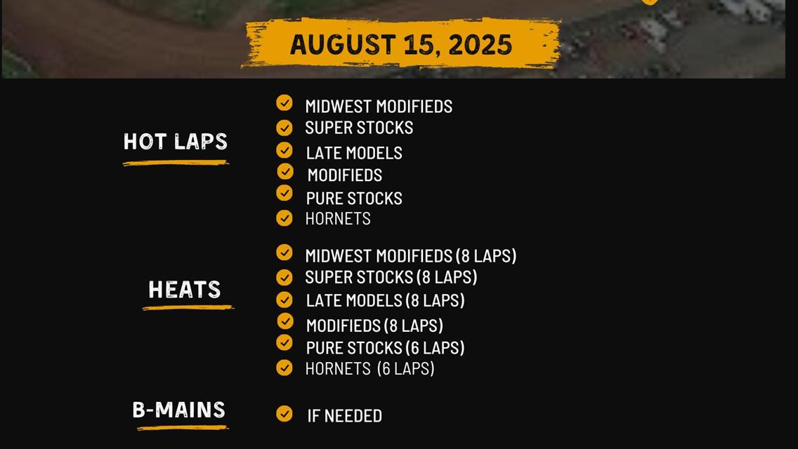 Order of Events for 8/15/2025
