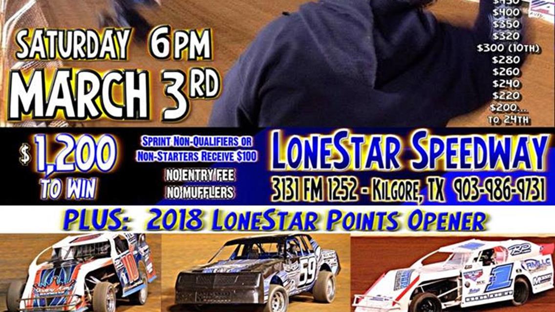 Bad weather forces postponement of this weekend&#39;s events at LoneStar Speedway