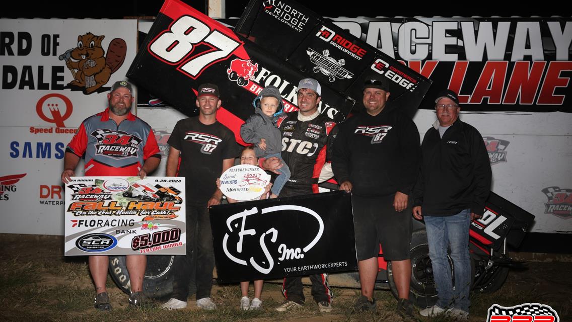 Aaron Reutzel Seizes Sprint Invaders $5,000 “Fall Haul” at 34 Raceway!