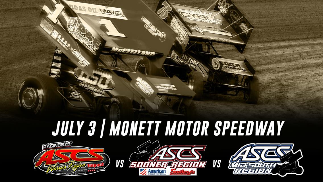 ASCS Regional Showdown Headed For Monett Motor Speedway