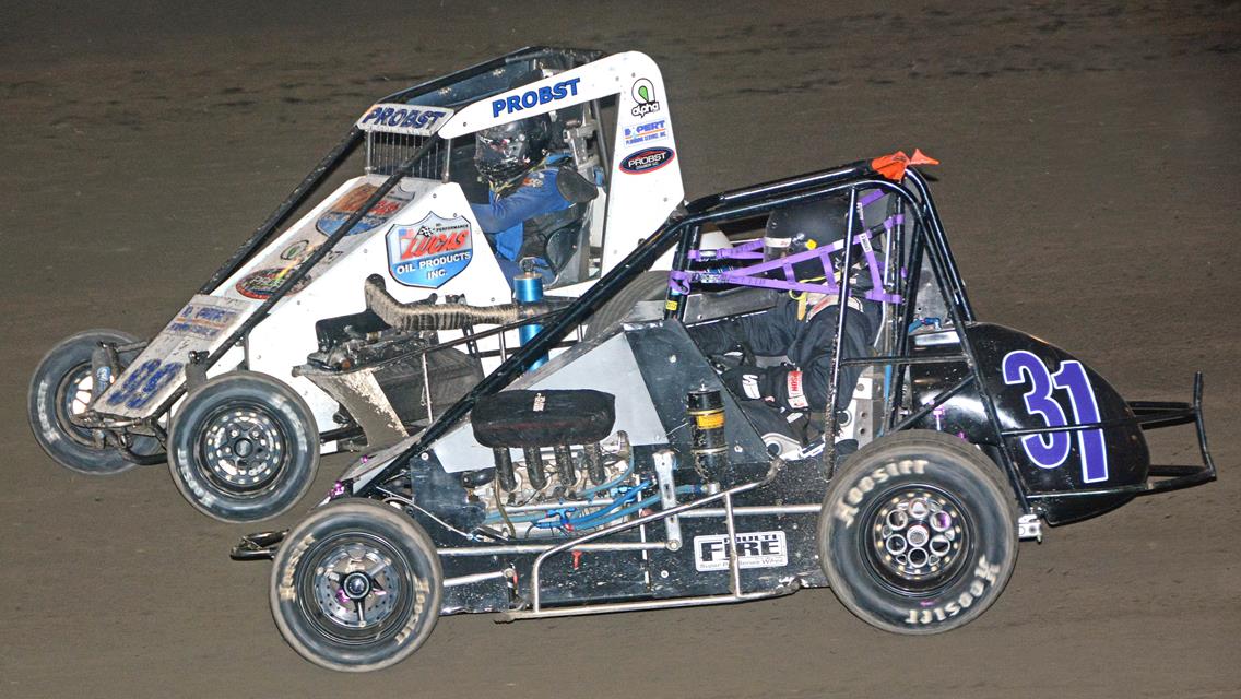 “Midget doubleheader at Sycamore &amp; Angell Park&quot;   &quot;72nd season Opening Night @ Angell Park Speedway-Sunday&quot;