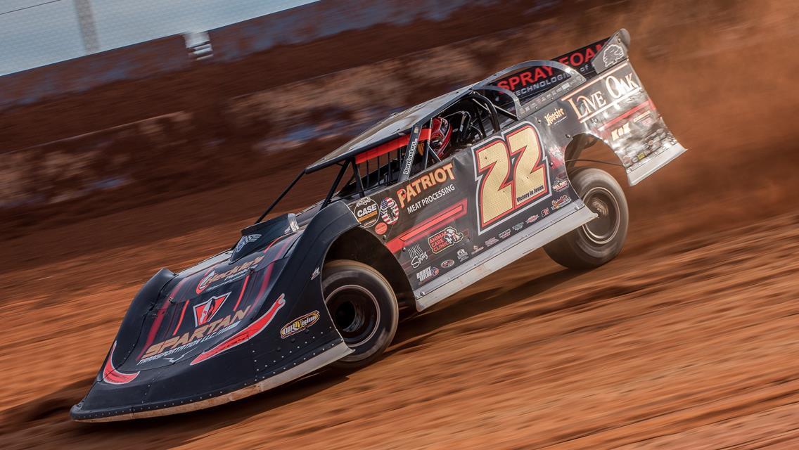 Cherokee Speedway (Gaffney, SC) – Carolina Clash Super Late Model Series &amp; Mid-East Super Late Model Series – Blue/Gray – November 17th, 2024. (Steve Moore Photo)