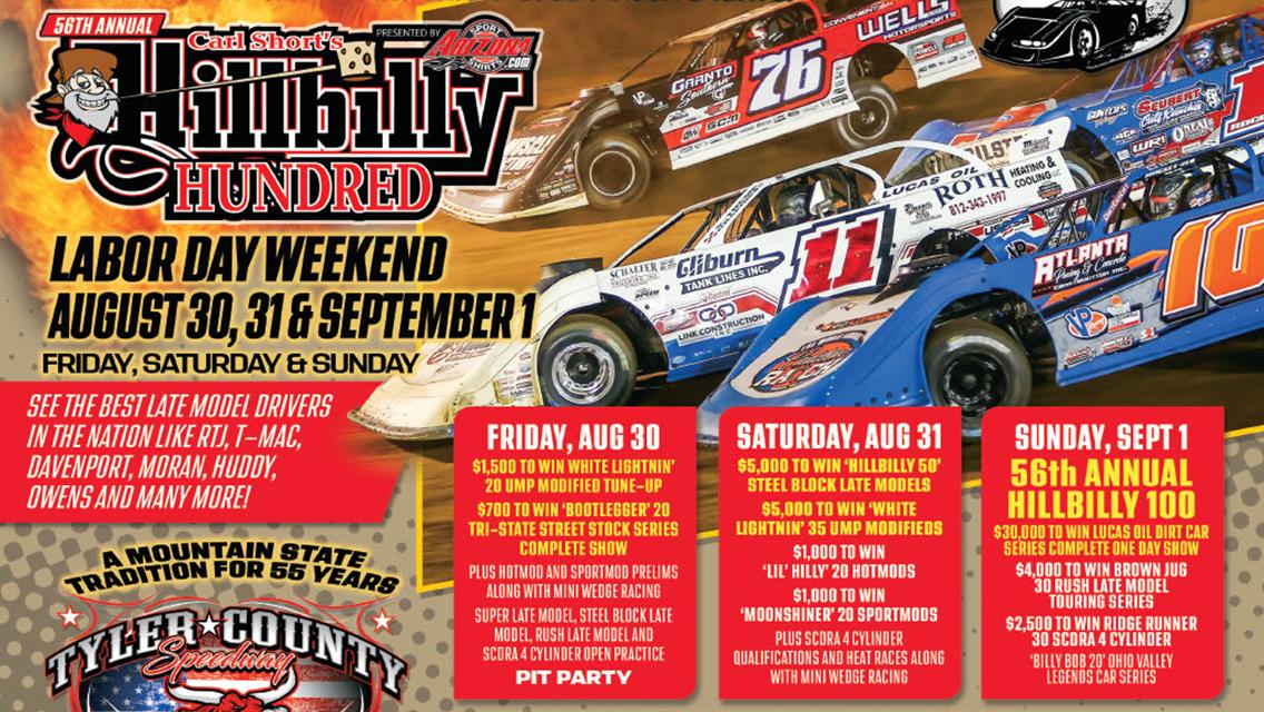 2024 56th Annual Hillbilly Hundred presented by Arizona Sport Shirts Weekend Race Guide