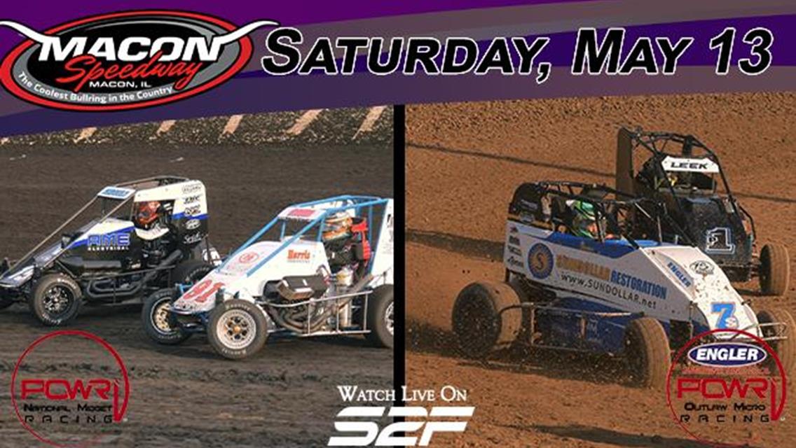 POWRi National Midget &amp; Outlaw Micro Leagues Prep for May 13 Macon Speedway Trip