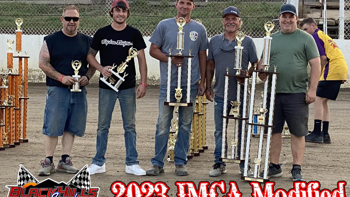Congrats to your 2023 Black Hills Speedway Overall Points winners in the IMCA Modified Class!