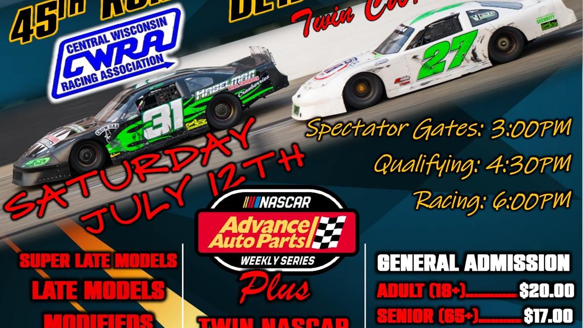 LARRY DETJENS TRIBUTE RACE THIS SATURDAY JULY 12TH