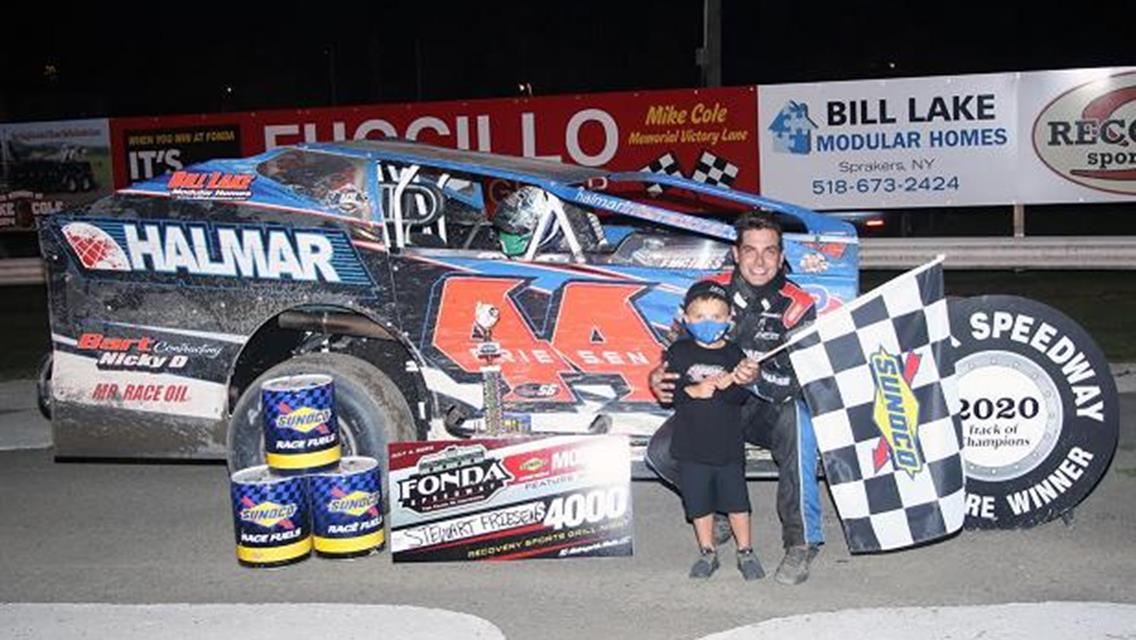 FRIESEN AND STONE GO THREE FOR FOUR IN 2020 AT THE FONDA SPEEDWAY