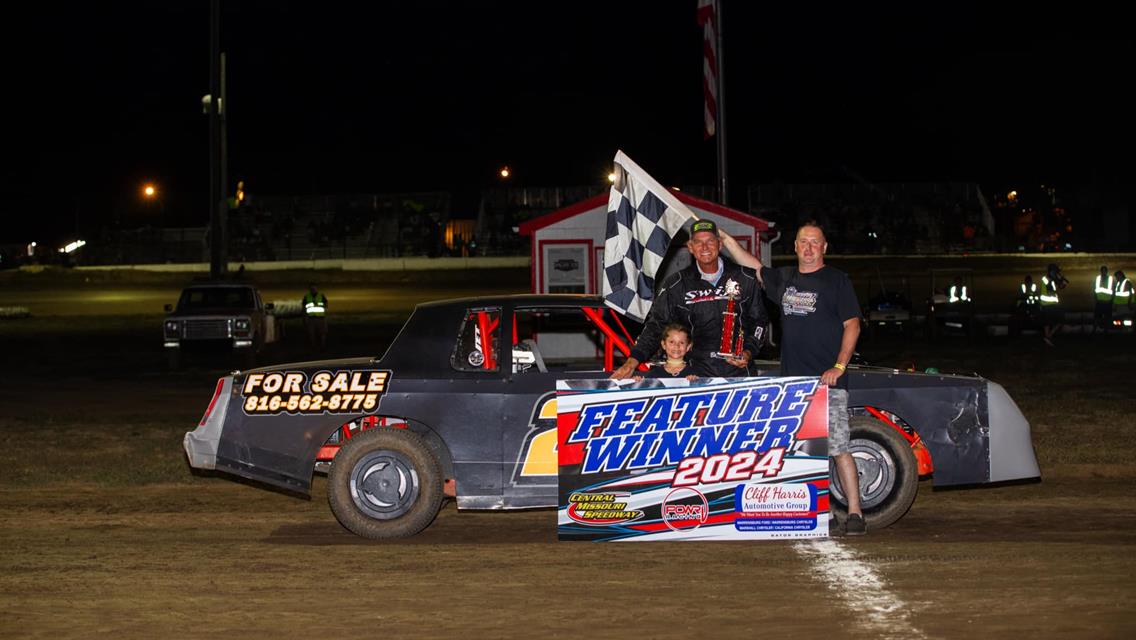 Kid’s Night Victories go to Campbell, Clancy, Russell, and Schultz at Central Missouri Speedway!